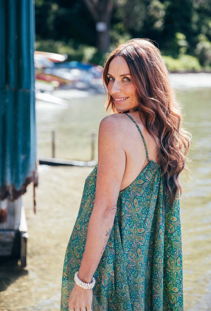 Iris Sun Dress ~ Green