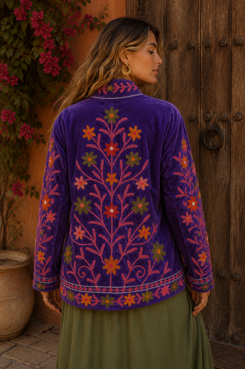 Warm Love velvet jacket - Violet