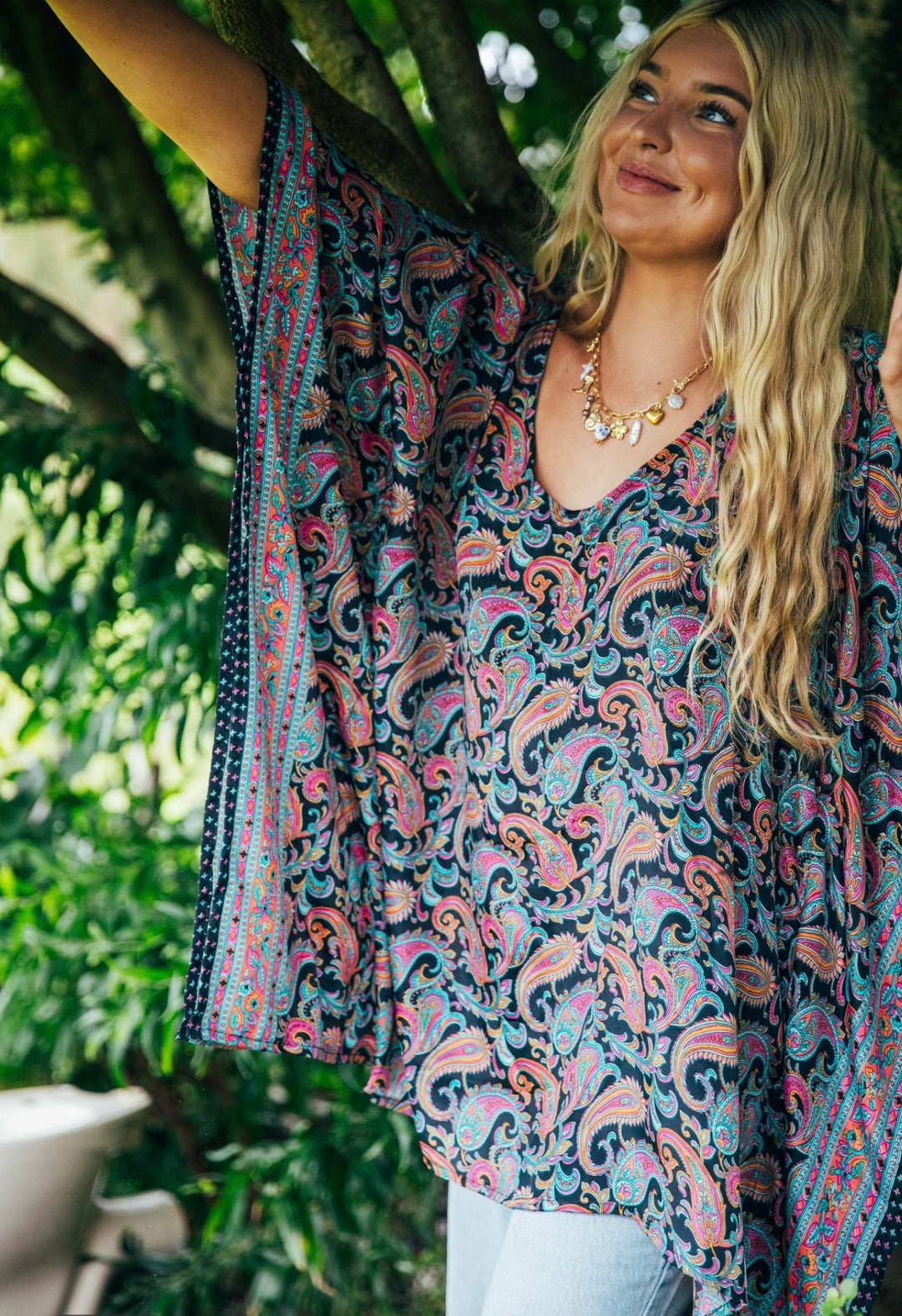 Mimi Blouse ~ Noir Paisleys