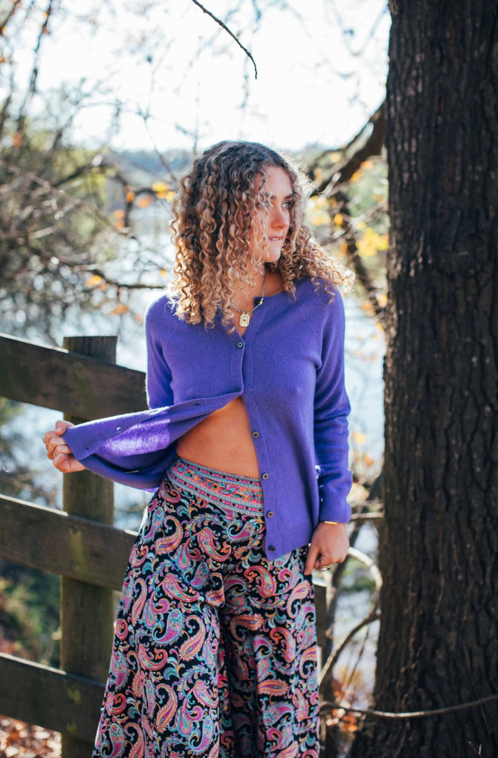 Woolly Cardi ~ Periwinkle