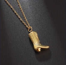 Load image into Gallery viewer, Golden Cowboy necklace
