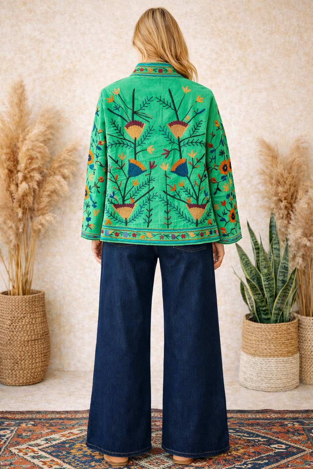 Warm Love velvet jacket  - Lime