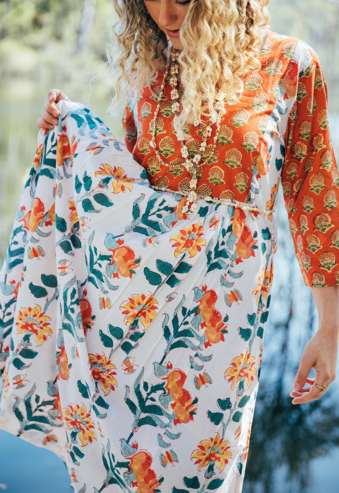 Saffron Dress ~ Tangerine