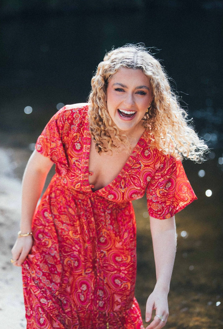 Flamingo Dress ~ Red