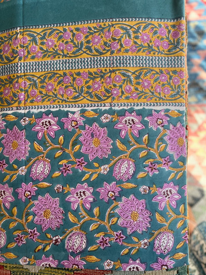Wild bloom bed spread ~ mauve