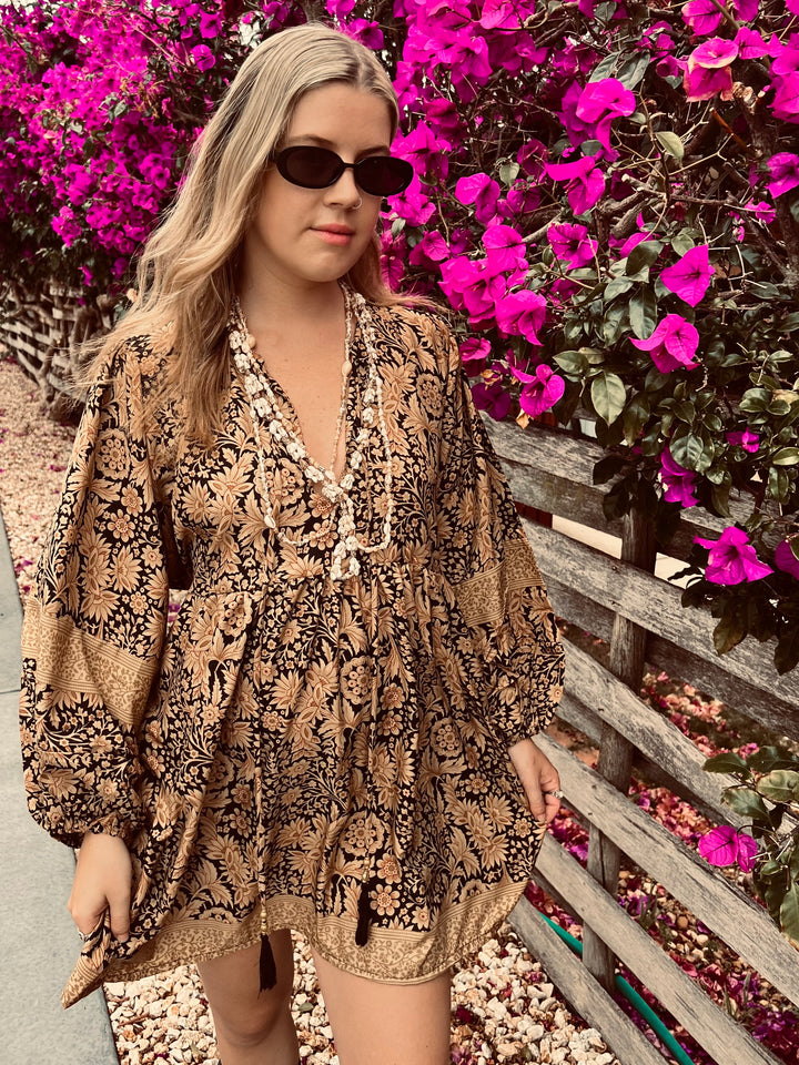 Juno blouse ~ Tobacco