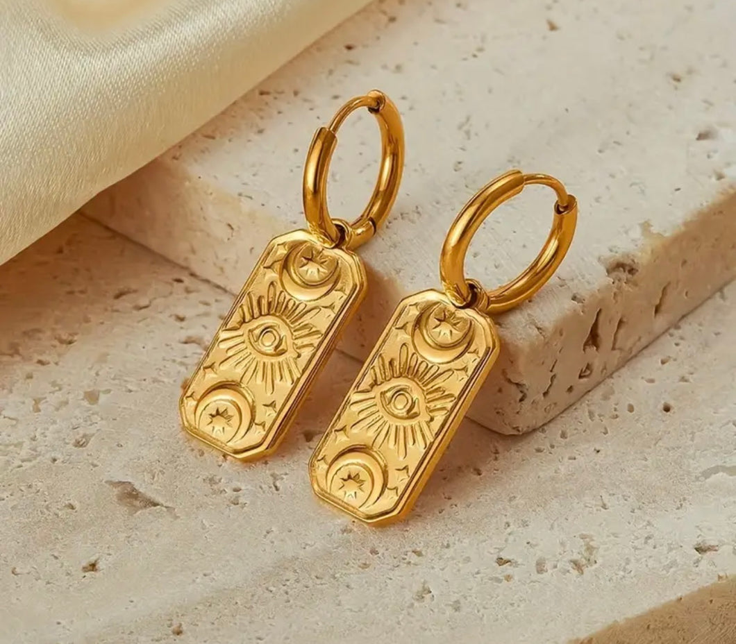 To the moon and back earrings