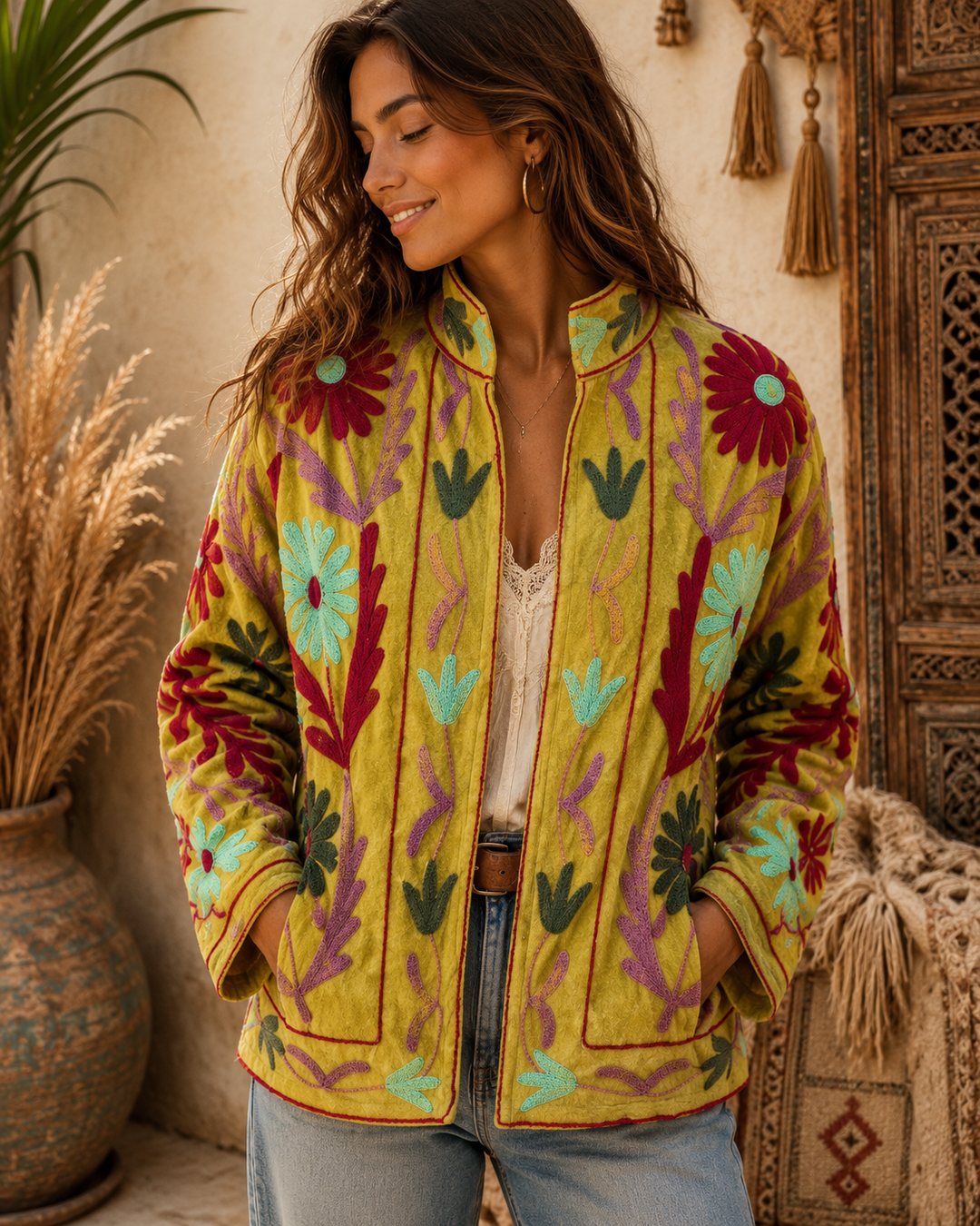 Warm Love velvet jacket  - Citrus