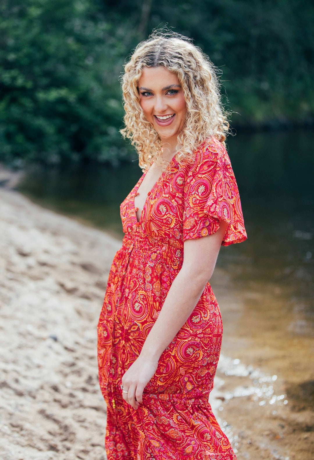 Flamingo Dress ~ Red