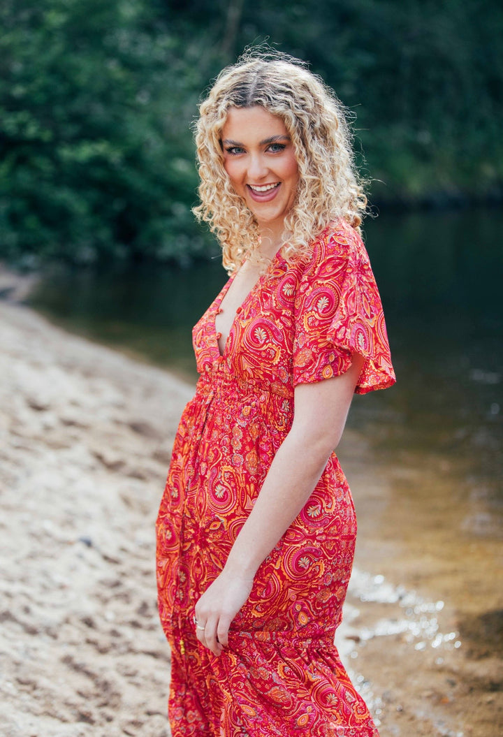 Flamingo Dress ~ Red