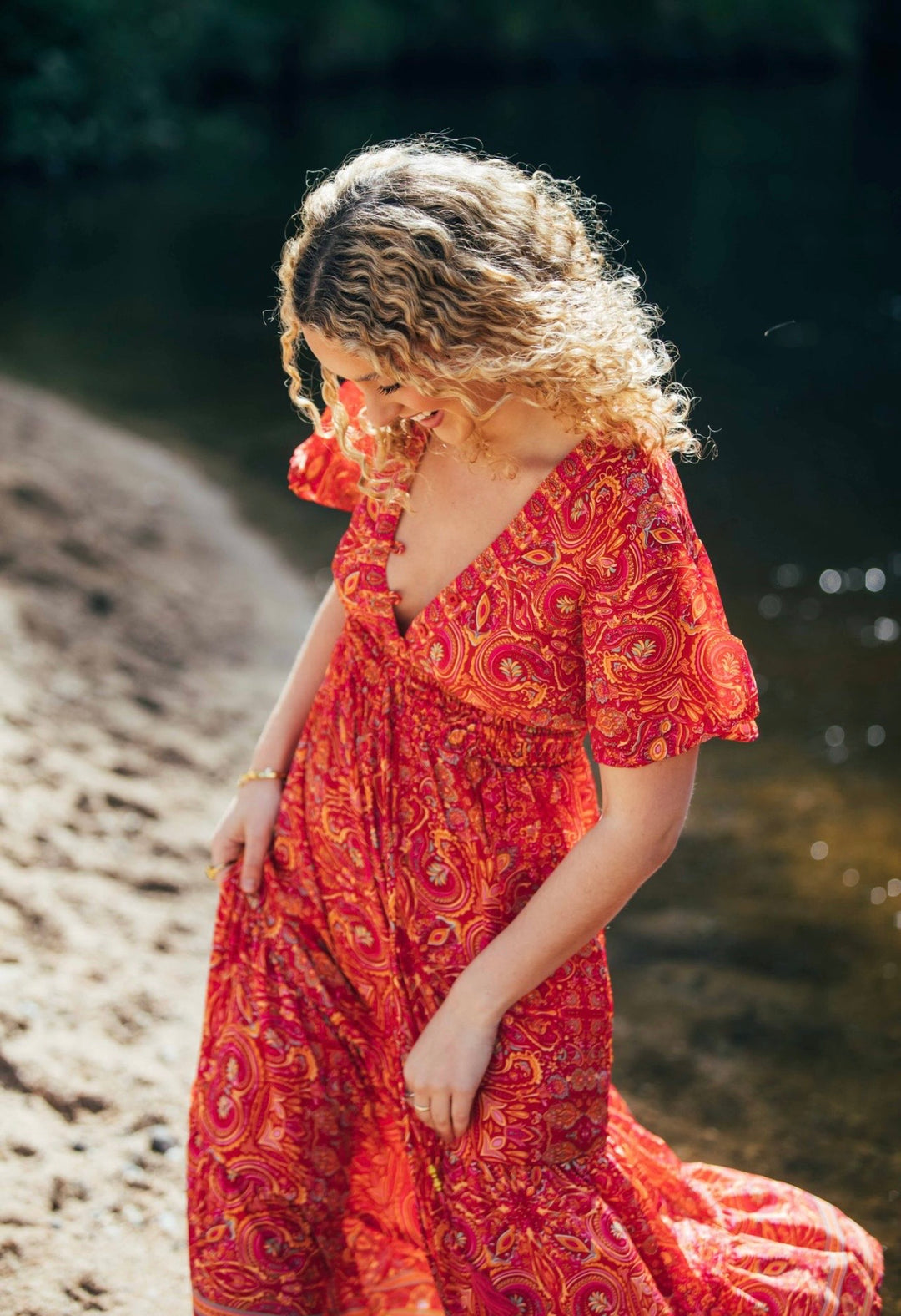 Flamingo Dress ~ Red