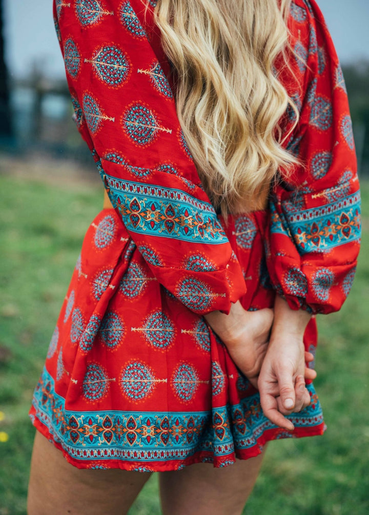 Juno Blouse ~ Red