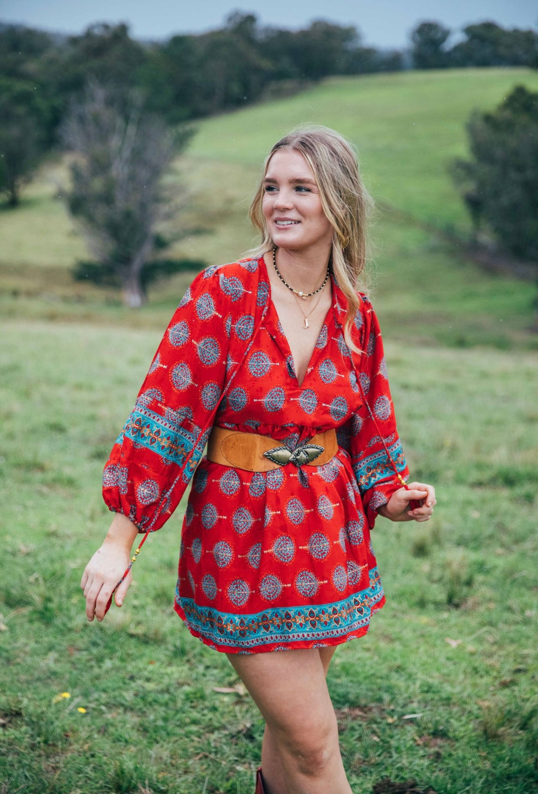 Juno Blouse ~ Red
