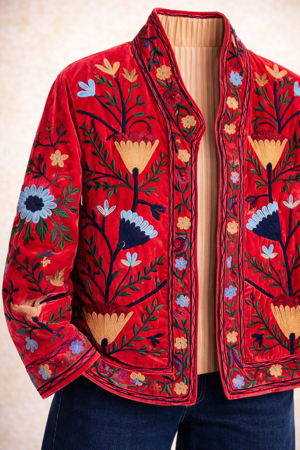 Warm Love velvet jacket  - Rouge