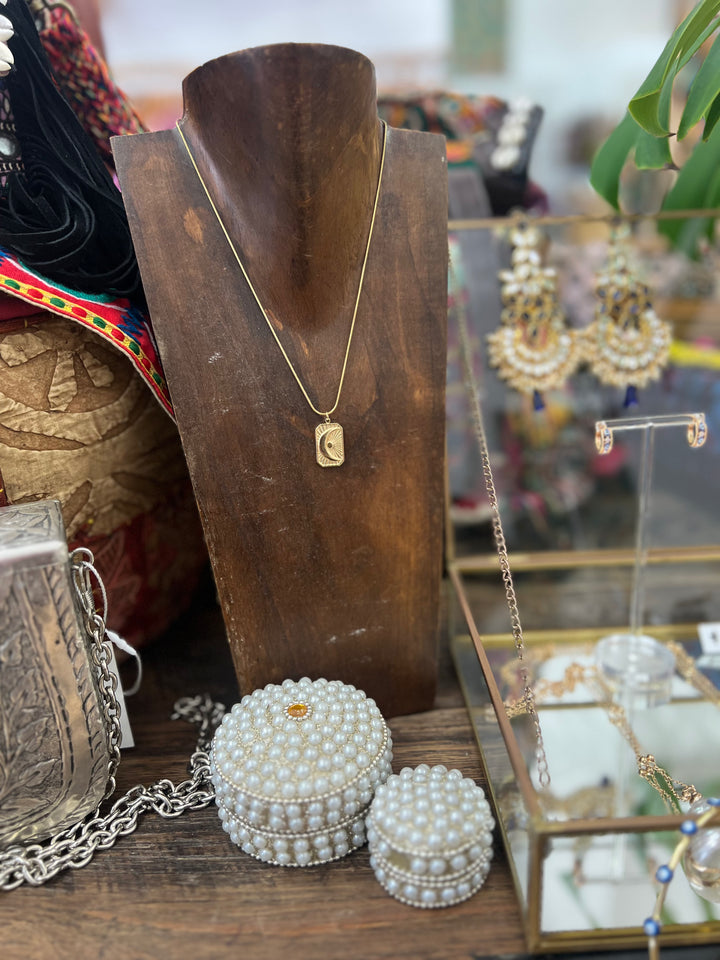 Crescent moon necklace