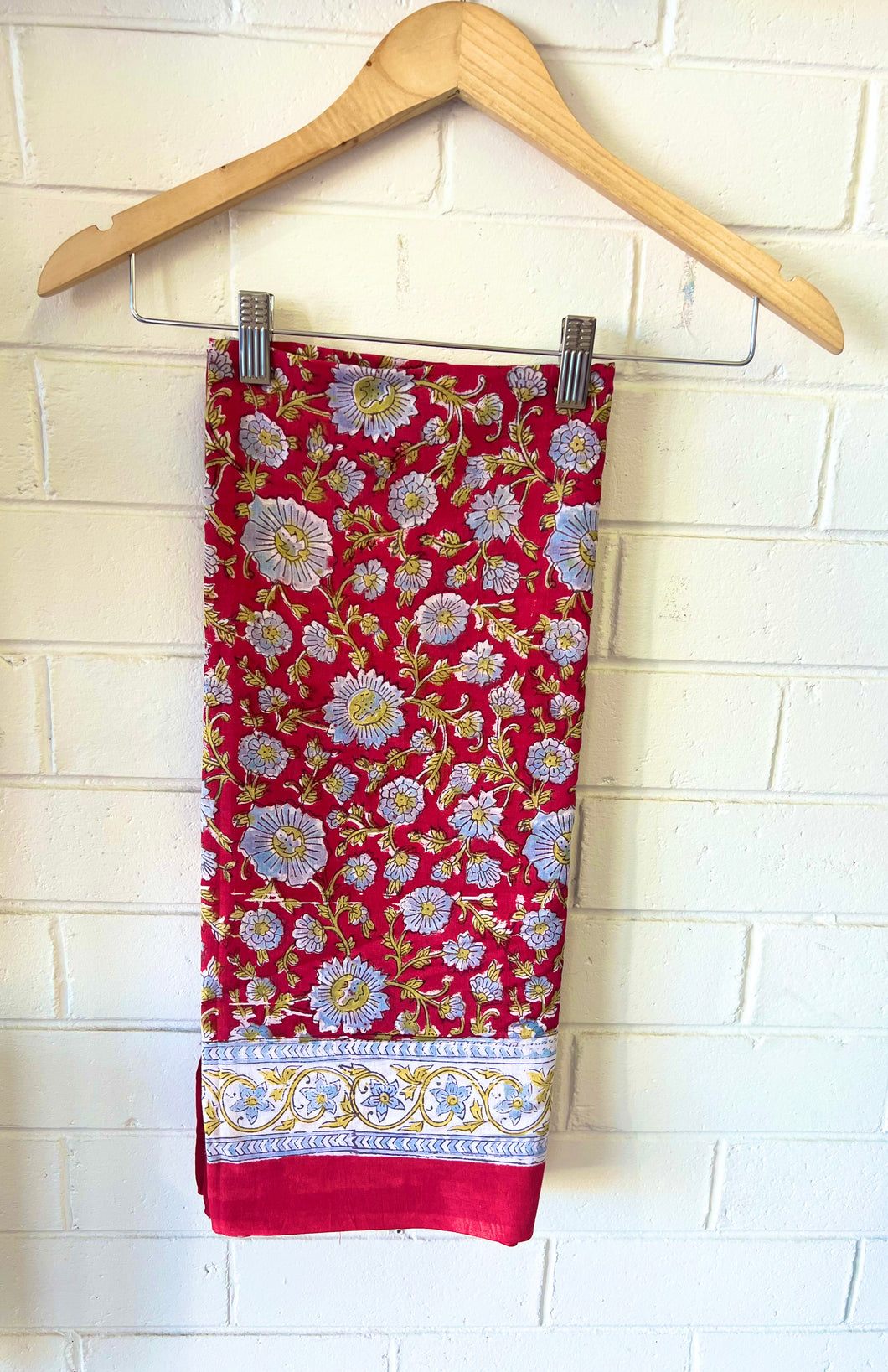 Sunshine Sarong - Red Floral