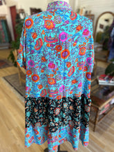 Load image into Gallery viewer, Tessa Dress ~ Turquoise &amp; Black
