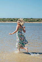 Load image into Gallery viewer, Iris Sun Dress ~ Rainbow with gold fleck
