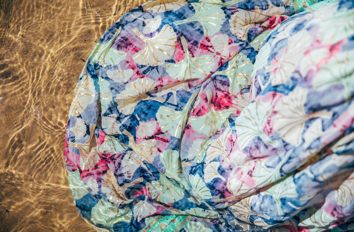 Iris Sun Dress ~ Rainbow with gold fleck