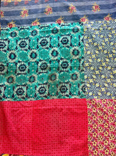 Load image into Gallery viewer, Kantha Rug ~ Tuquoise
