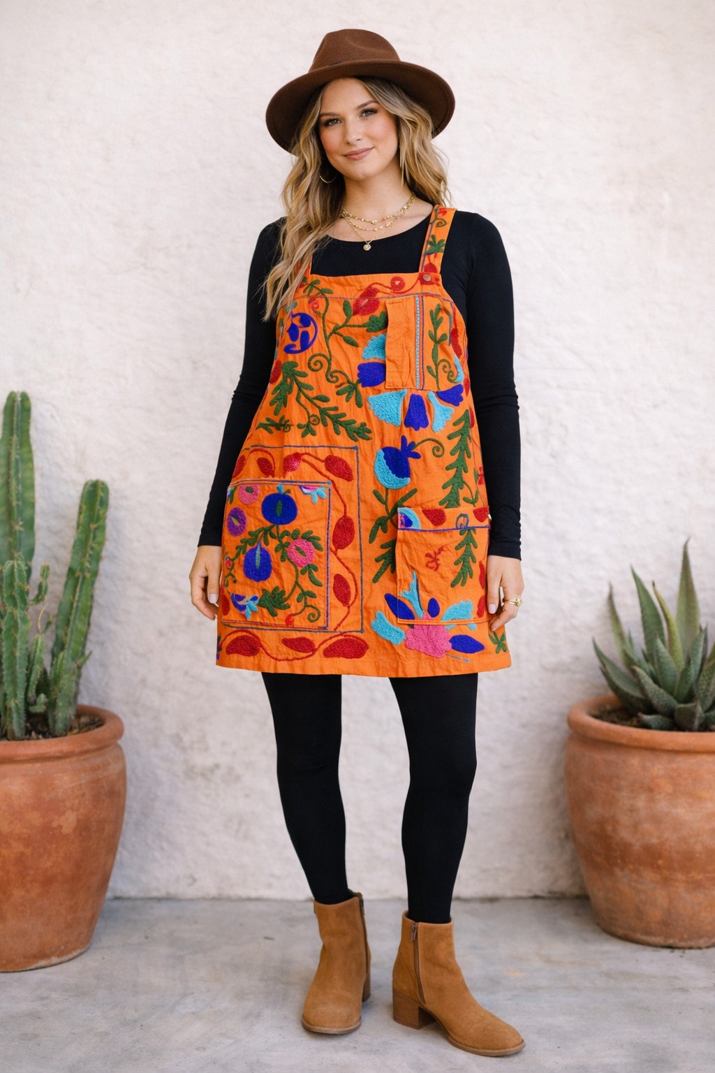 Fly me away Pinafore ~ Peach Large