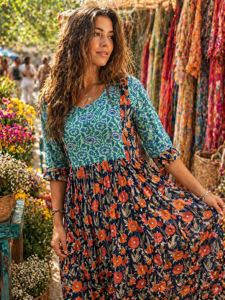 Saffron Dress ~ Blue
