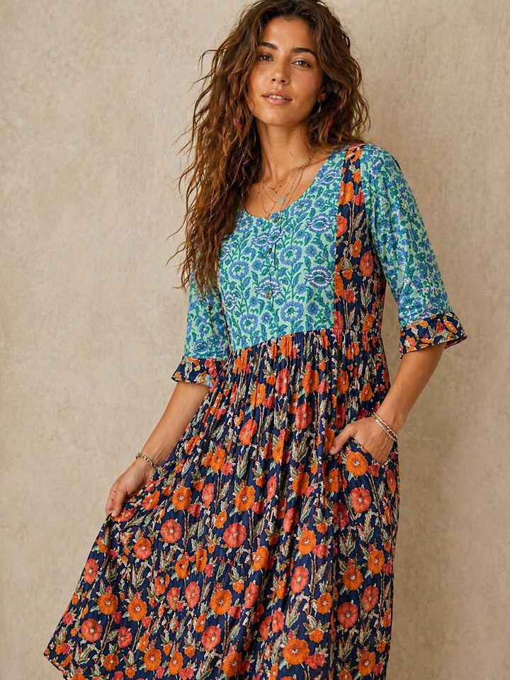 Saffron Dress ~ Blue