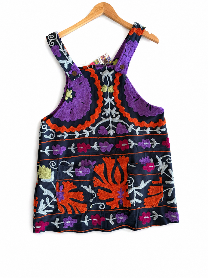 Fly me away Pinafore ~ Black Large