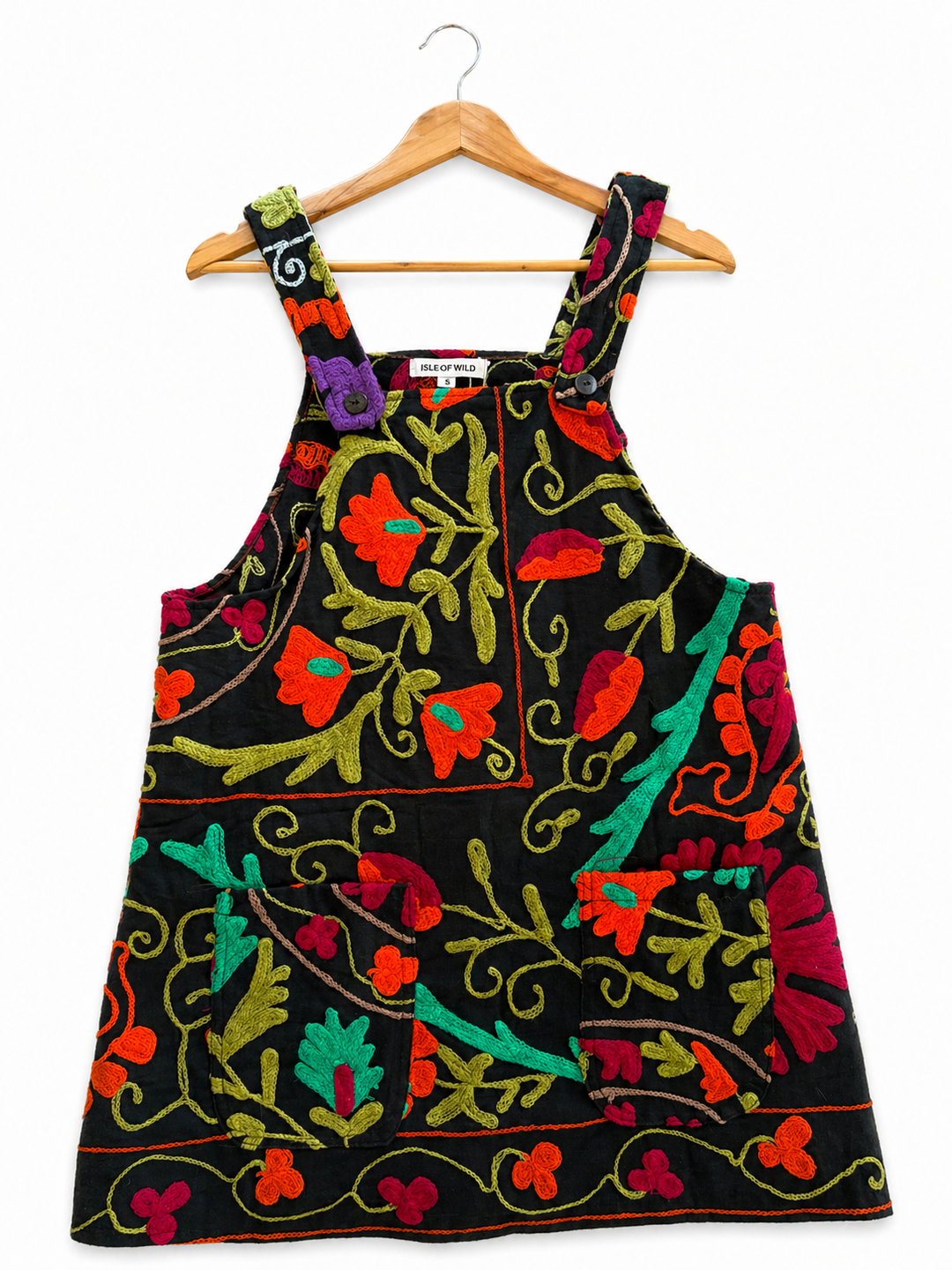 Fly me away Pinafore ~ Black Small