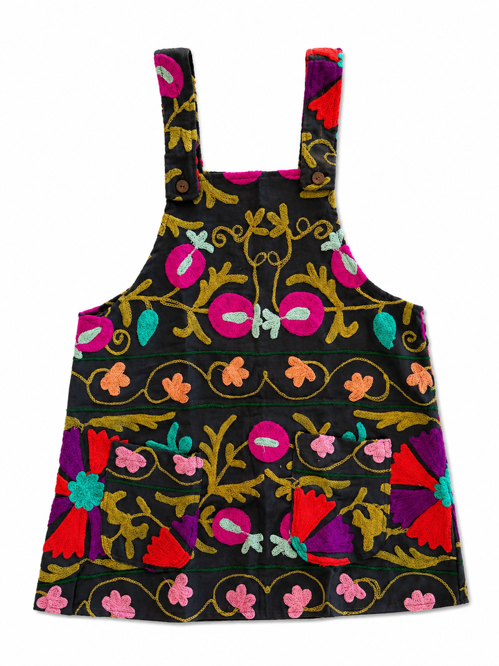 Fly me away Pinafore ~ Black Medium