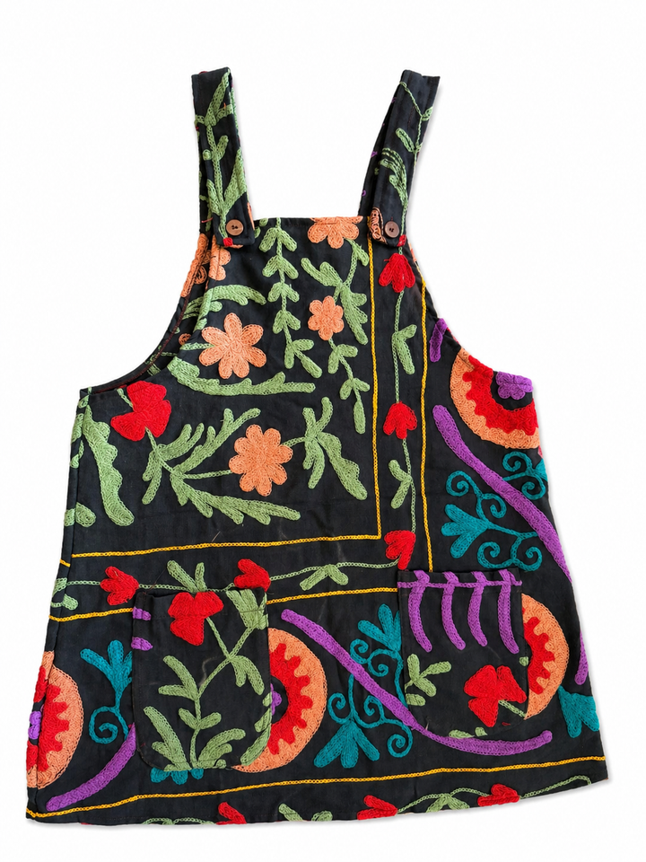 Fly me away Pinafore ~ Black Large