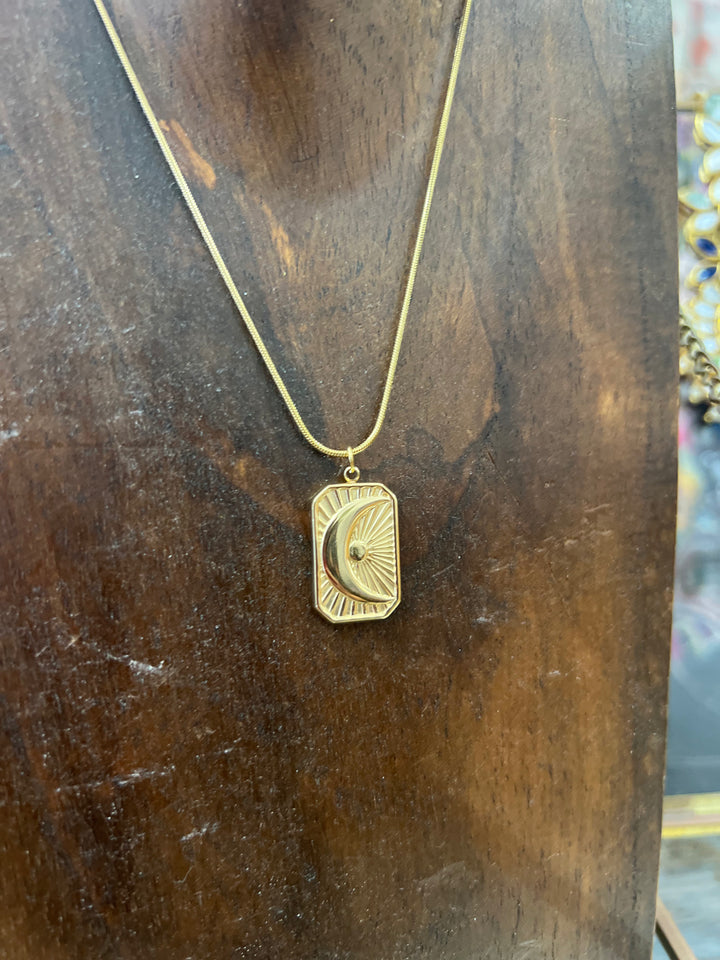 Crescent moon necklace