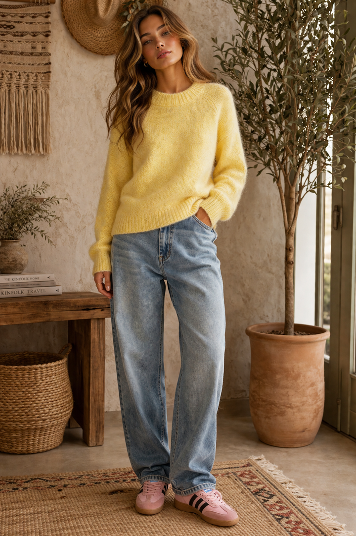 Mohair knit - Canary