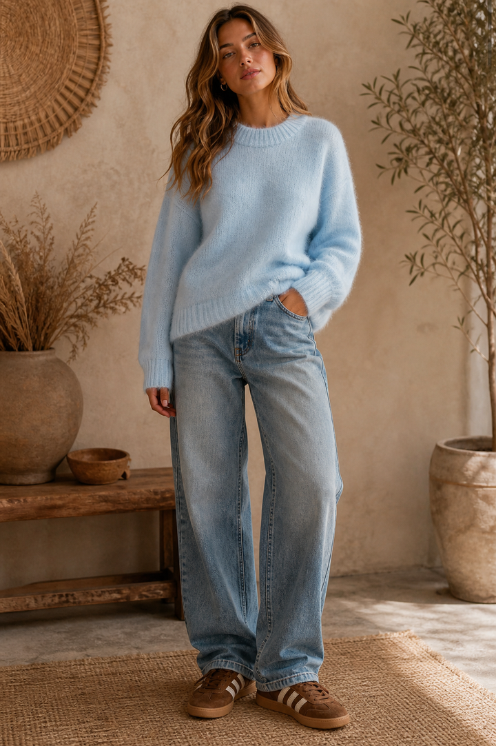 Mohair knit - Sky