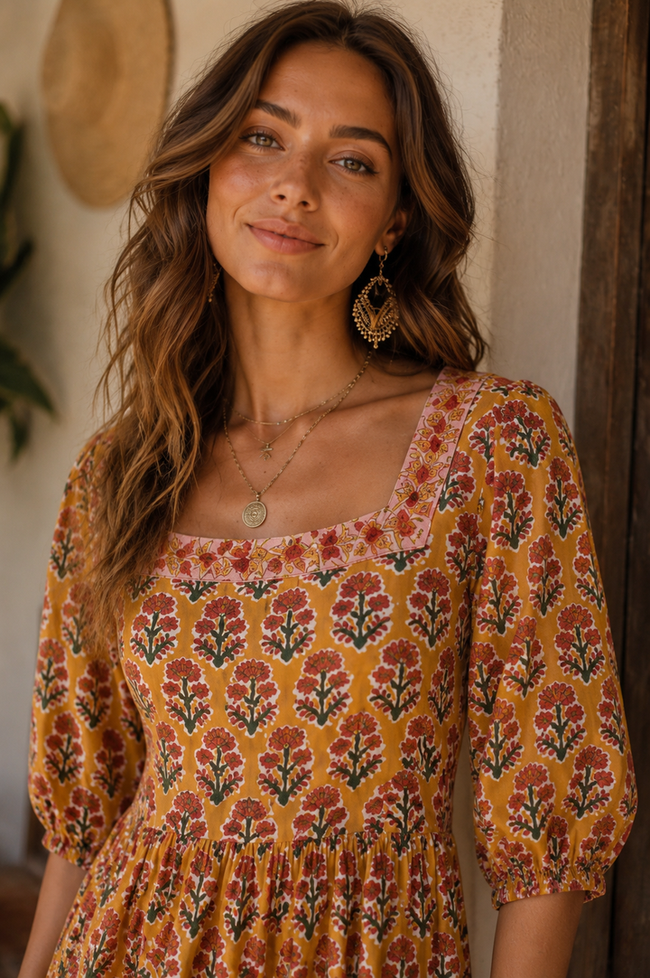 Blossom Dress ~ Marigold
