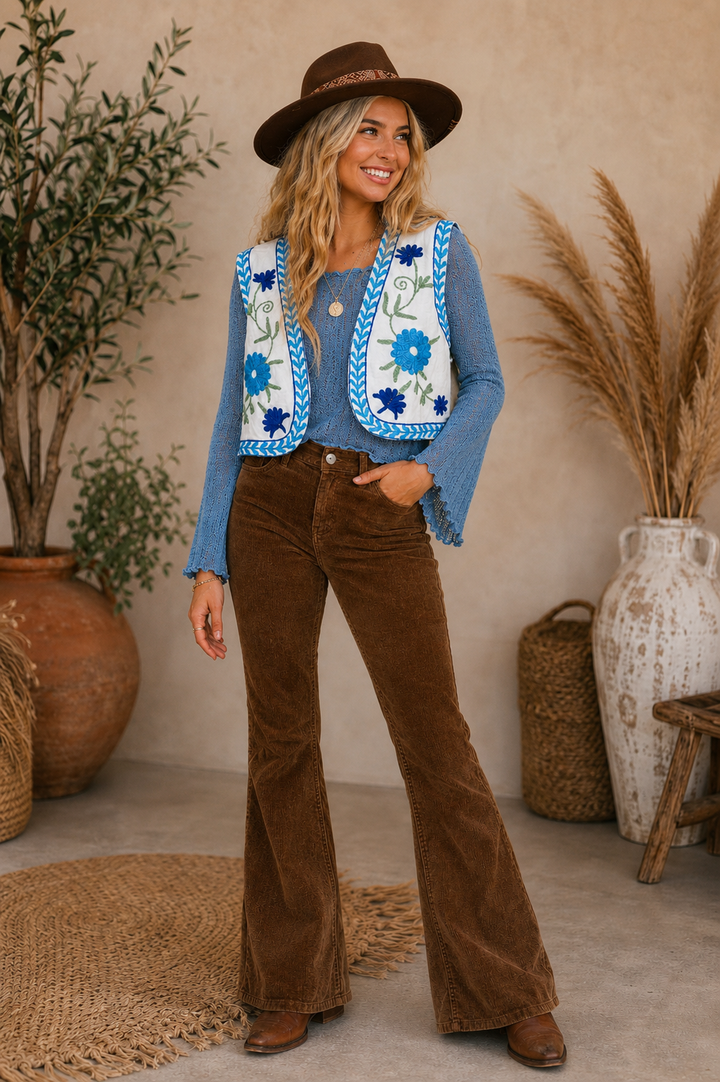 Zinnia Vest ~ White