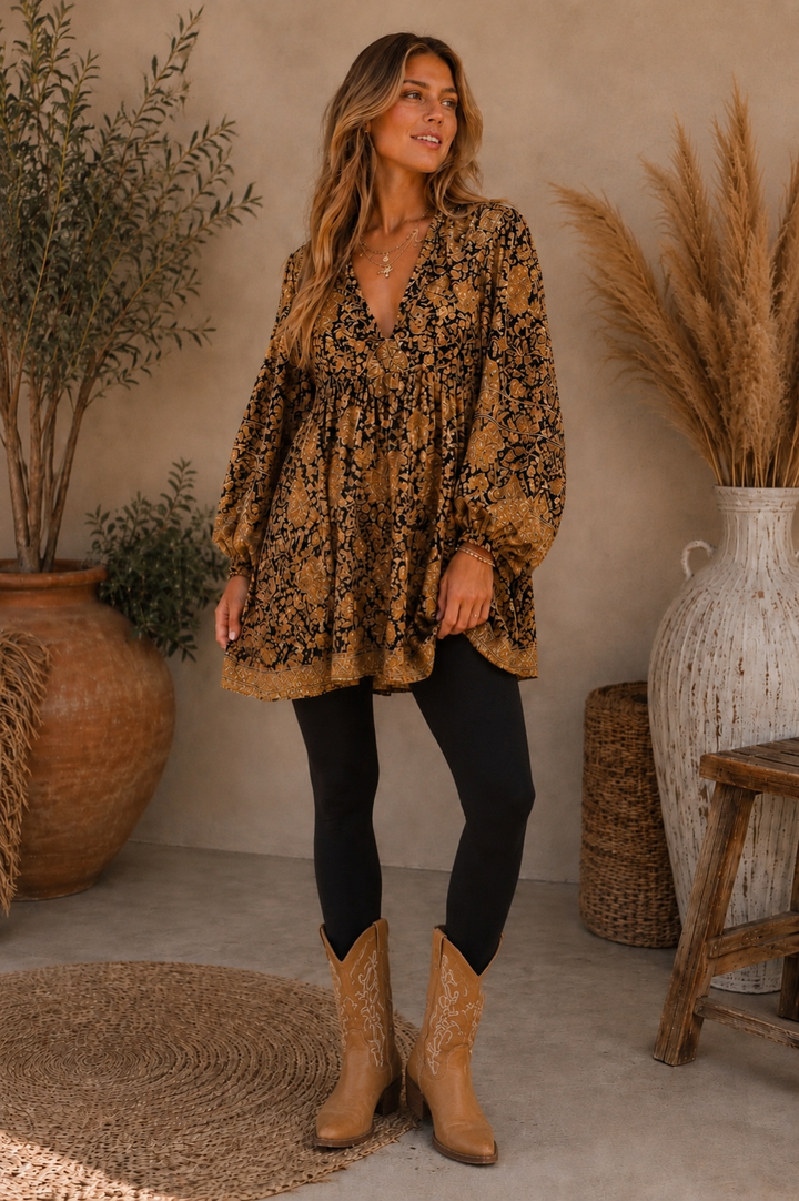 Juno blouse ~ Tobacco