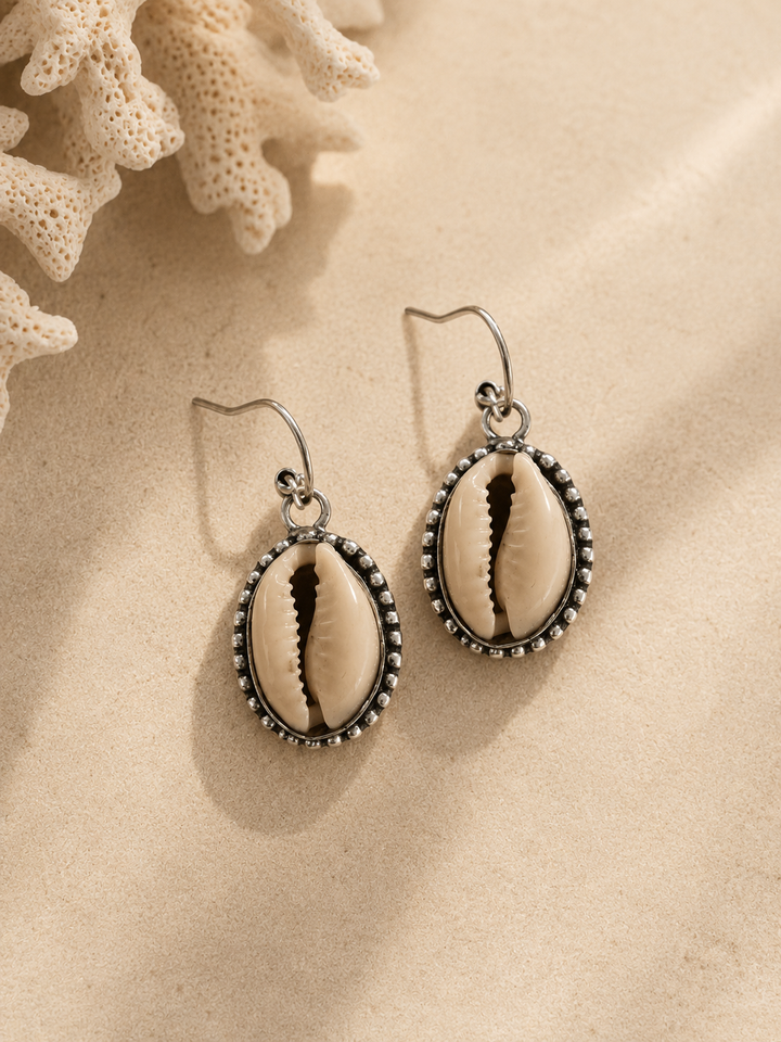 Cowrie shell earrings