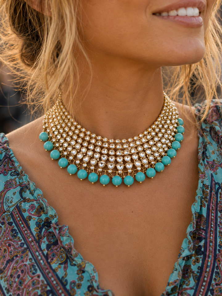 Ruby Moon choker ~ Sky