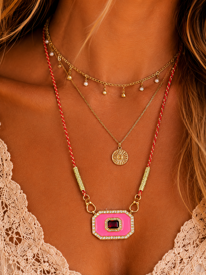 Pink Mirage Necklace