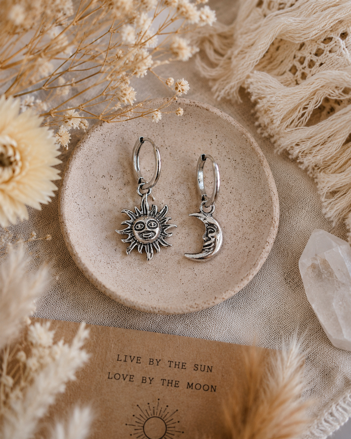 Sun and Moon hoops