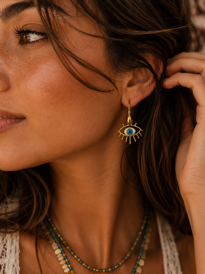Sunseeker eye earrings