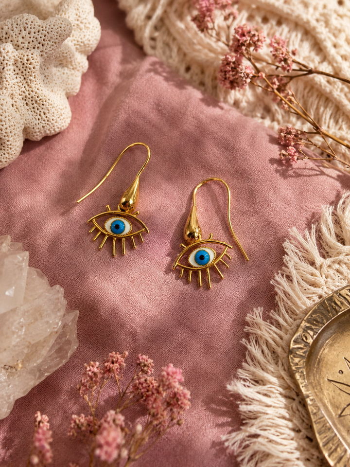 Sunseeker eye earrings