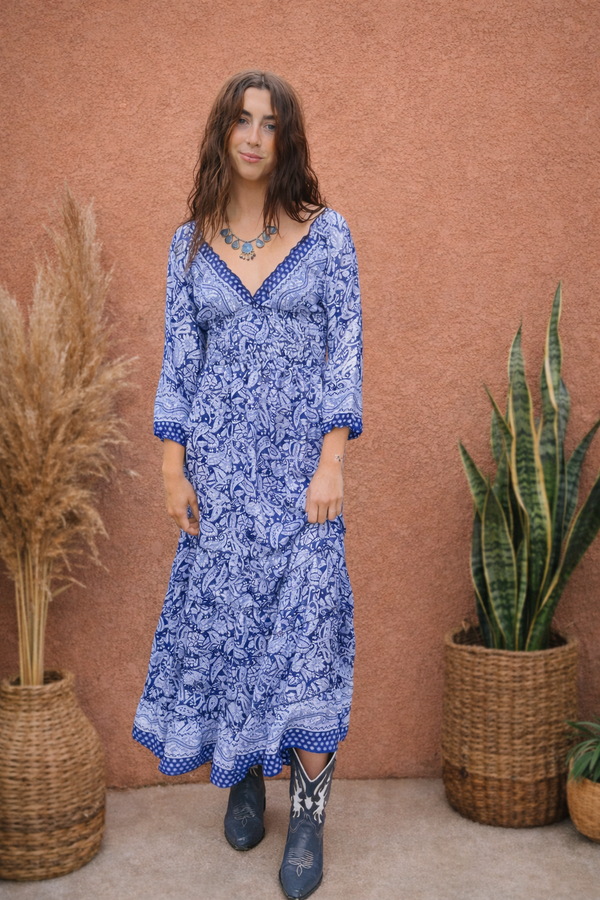 Valentina Dress ~ China blue