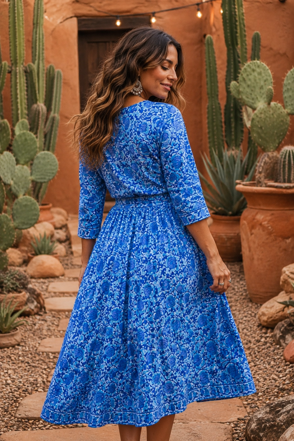 Sienna Sister Dress ~ cornflower blue