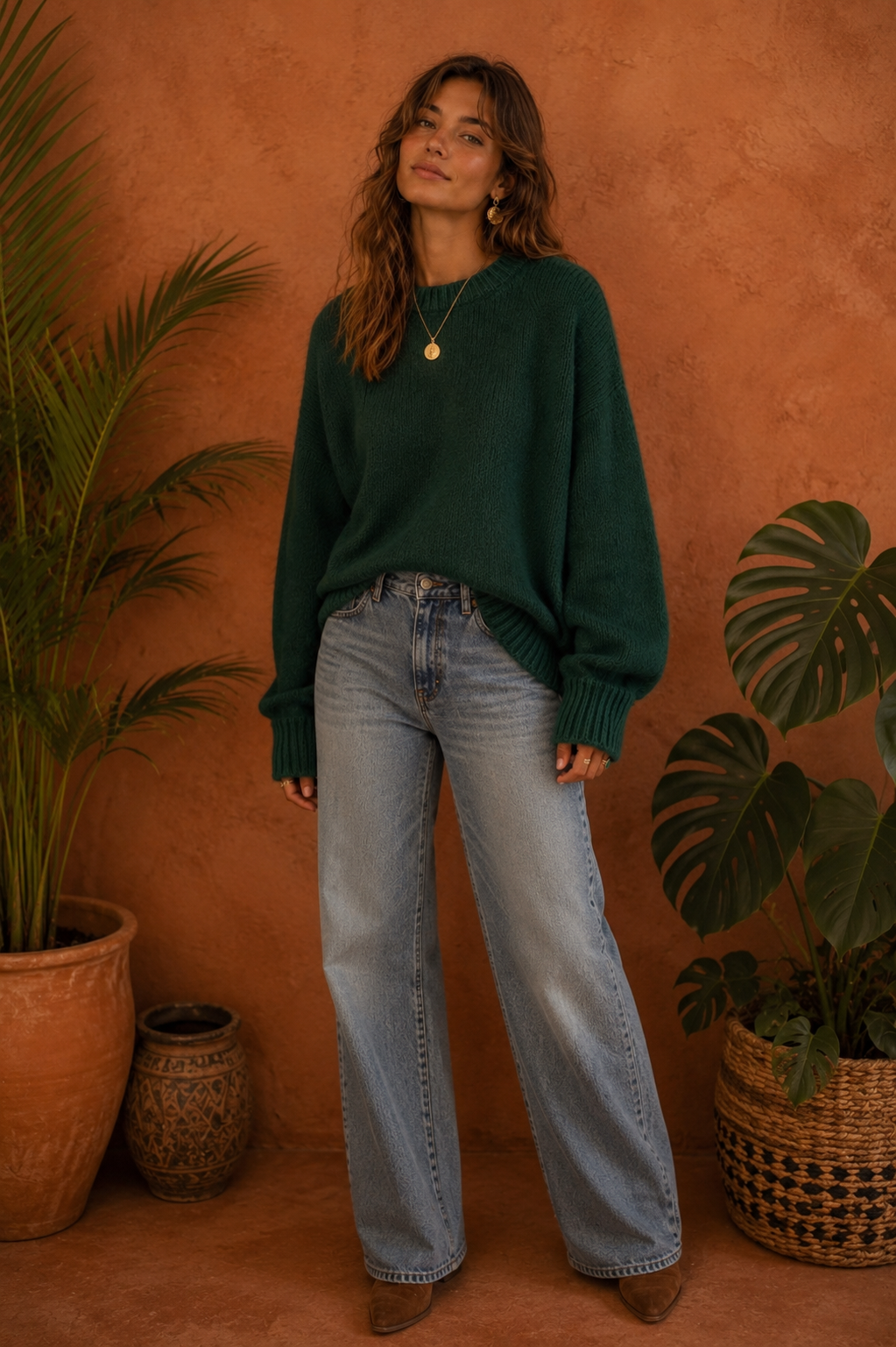 Mohair knit - Emerald