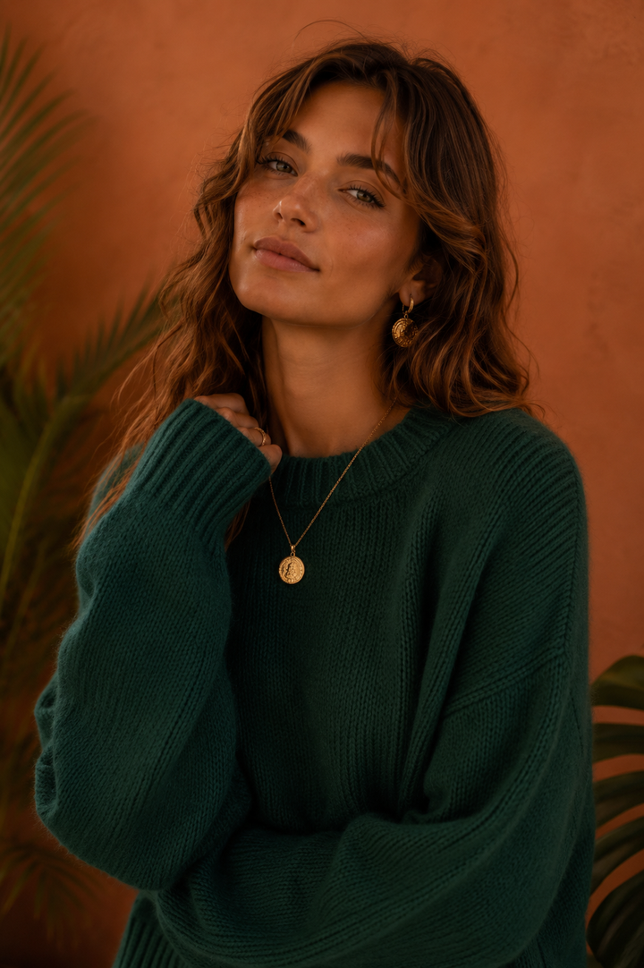 Mohair knit - Emerald
