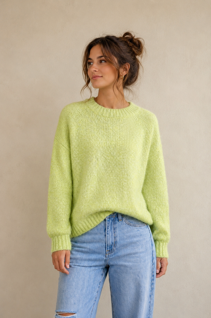 Mohair knit - Lime