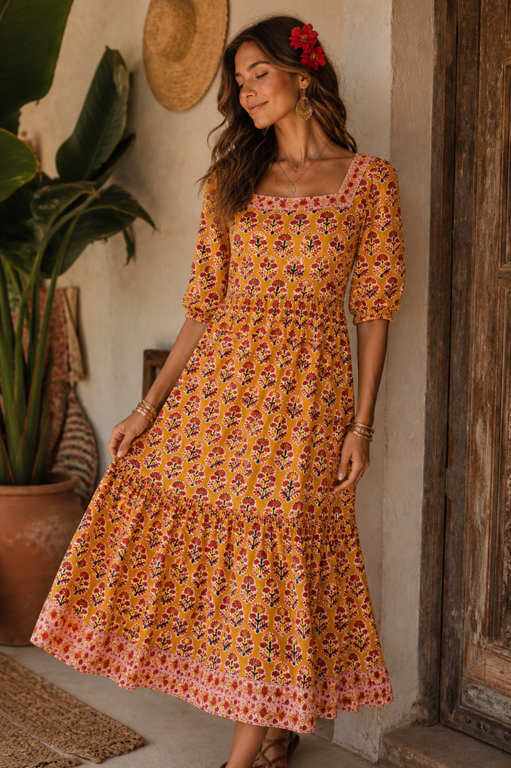 Blossom Dress ~ Marigold