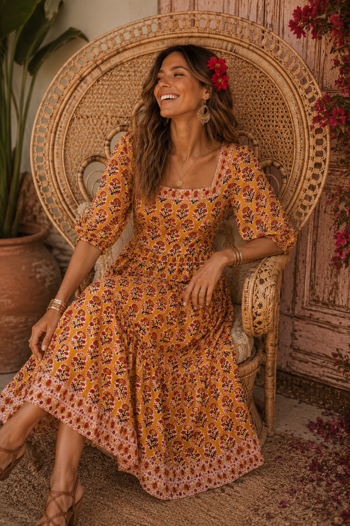 Blossom Dress ~ Marigold